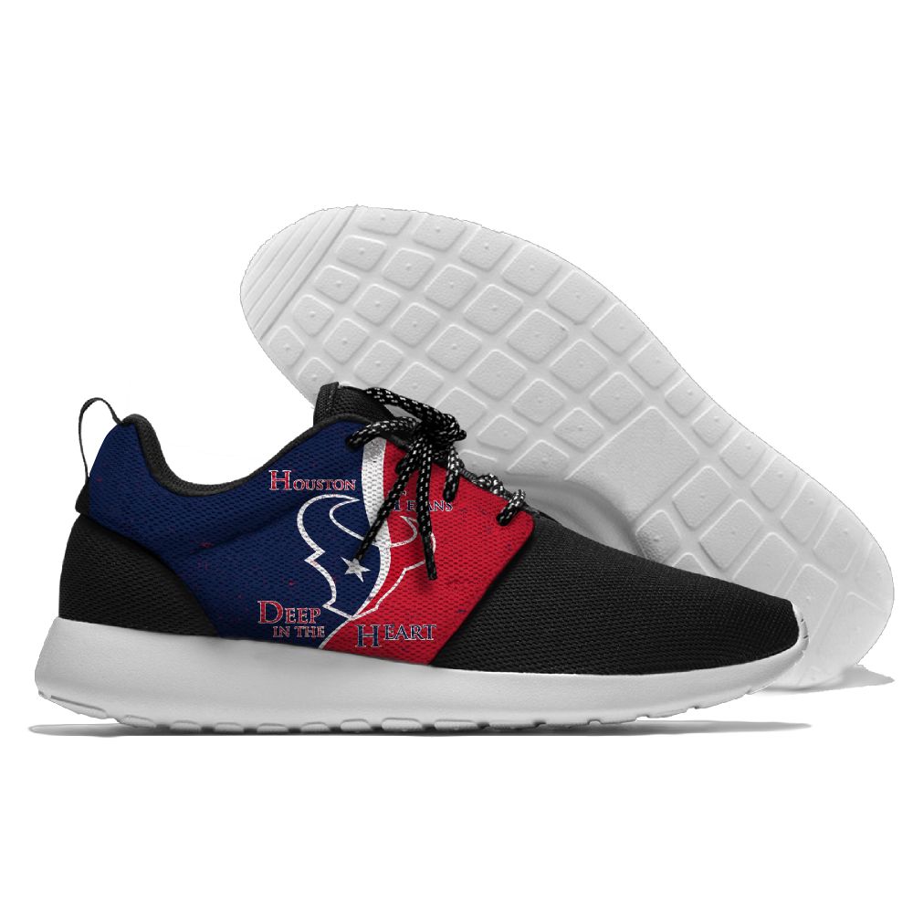 Men's NFL Houston Texans Roshe Style Lightweight Running Shoes 005